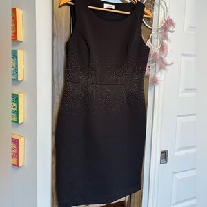Calvin Klein Black Studded Mini Dress